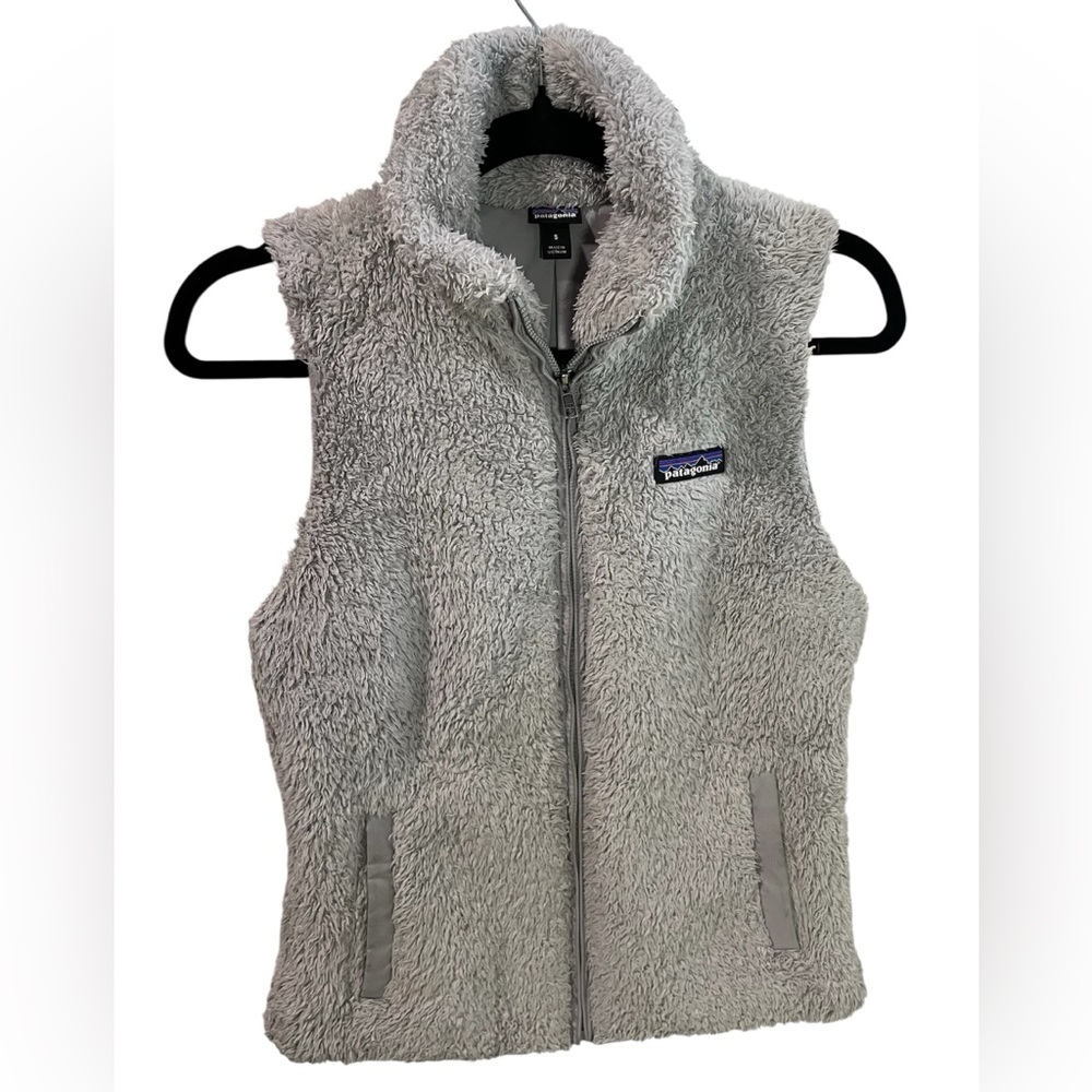 Patagonia Los Gatos Outdoor Fleece Hiking Vest Size Small Grey